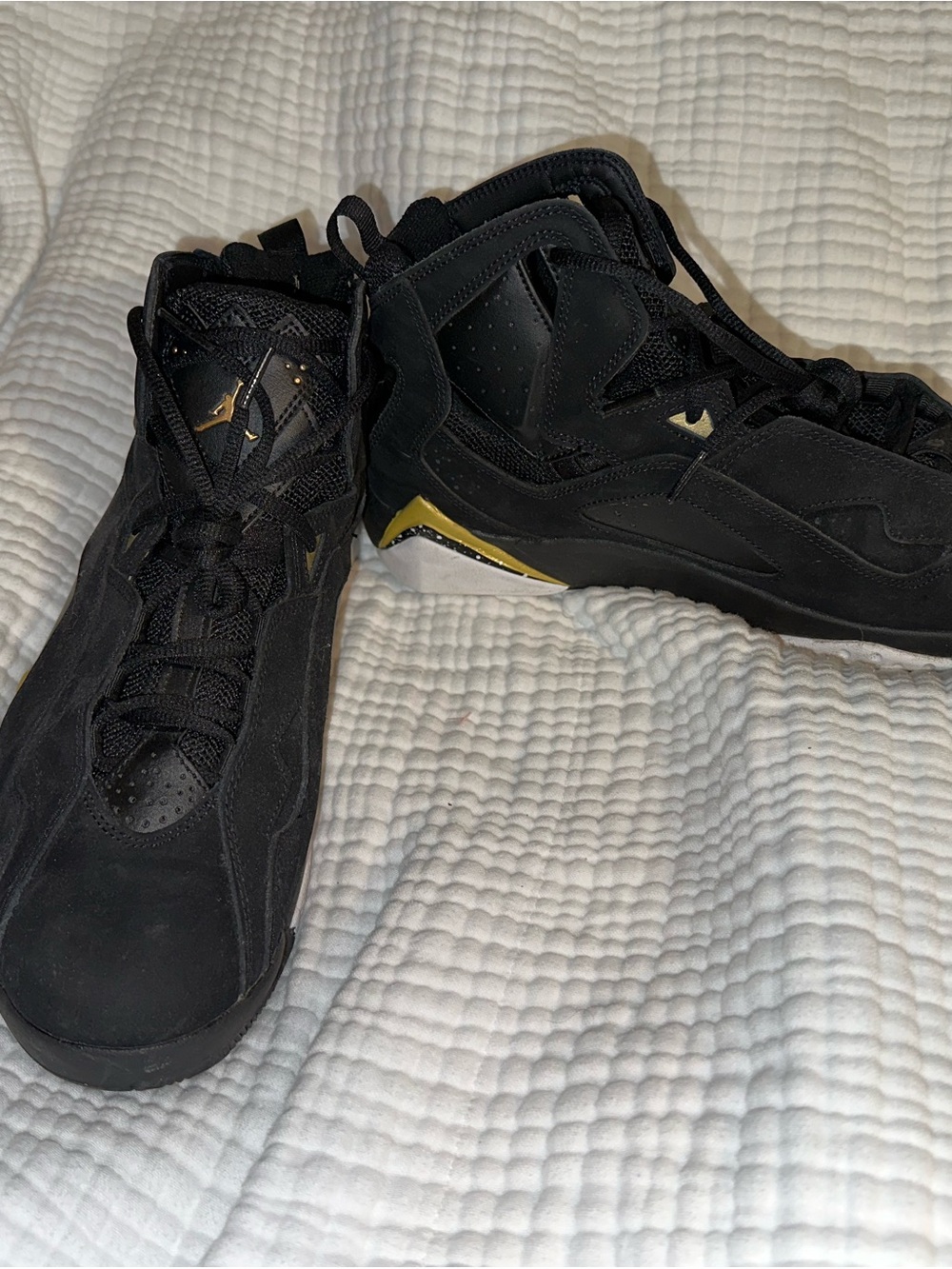 Jordan True Flight -  black and metallic gold
Men’s size 10.5.